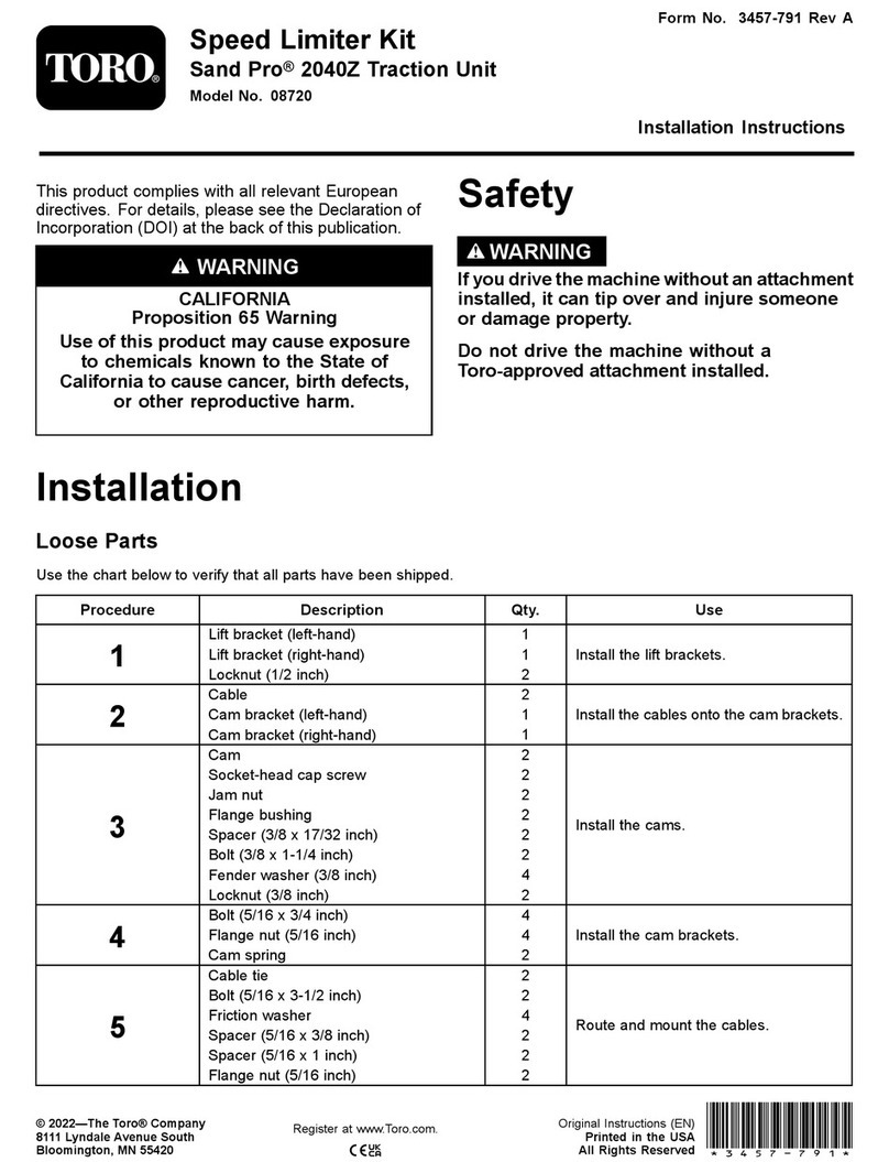Toro 08720 installation instructions