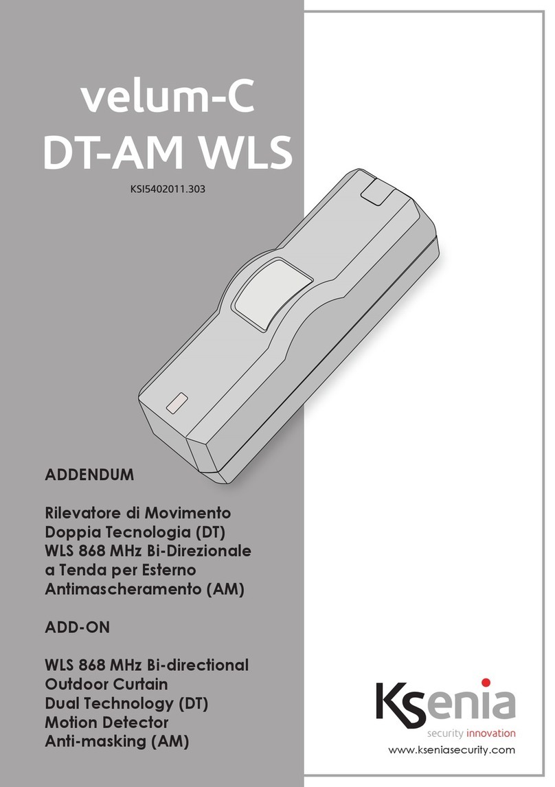 Ksenia velum-C DT-AM WLS quick start guide