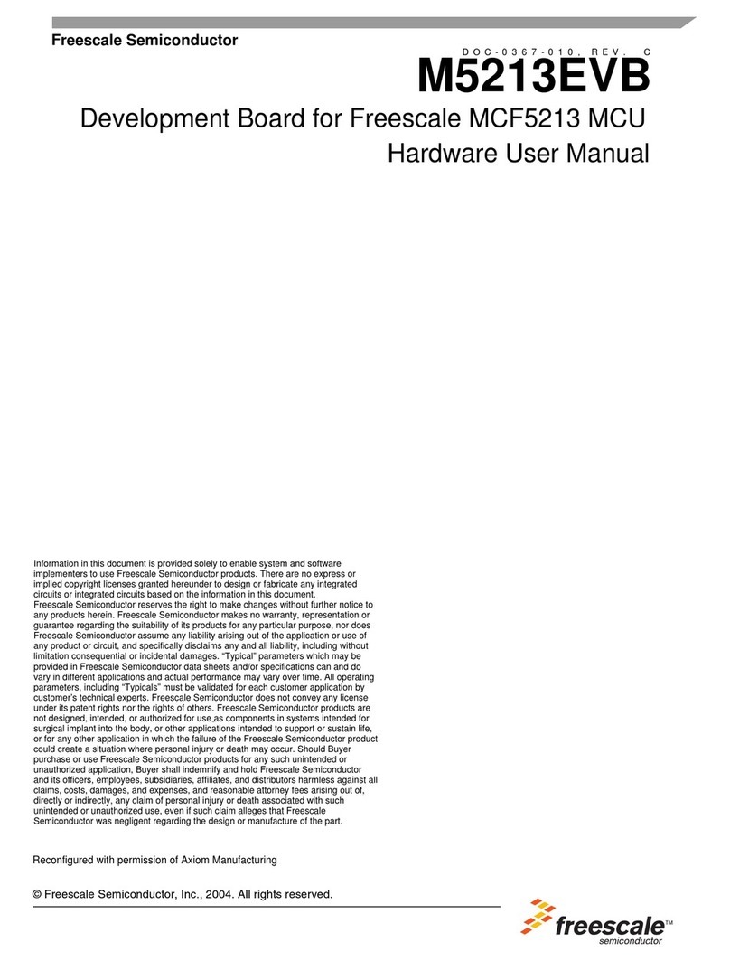 Freescale Semiconductor M5213EVB Hardware user manual Freescale Semiconductor M5213EVB Hardware user manual