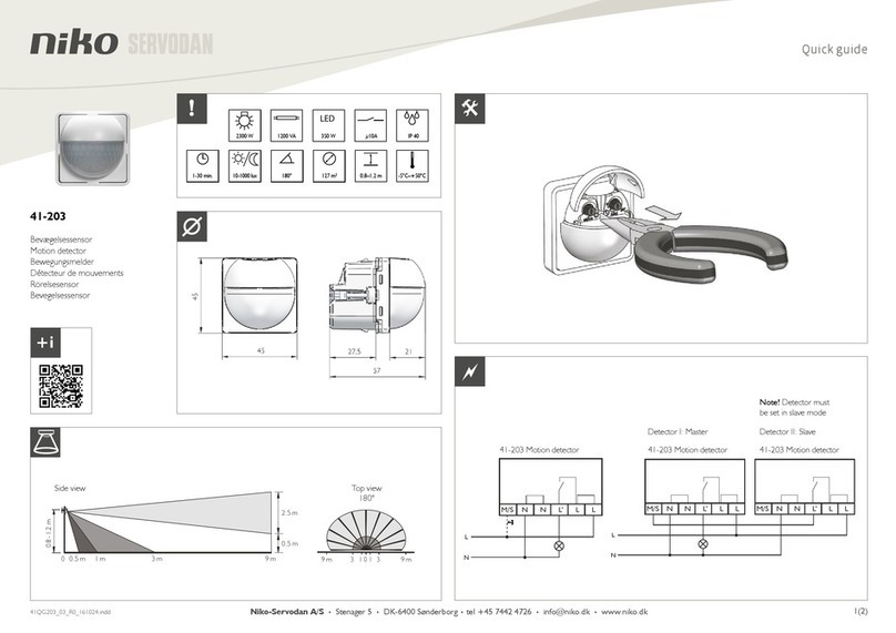 Niko Servodan 41-203 User manual