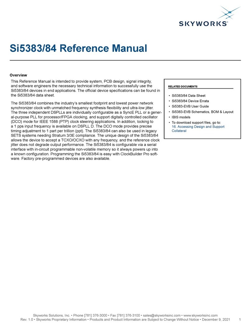 Skyworks Si5383 Reference manual