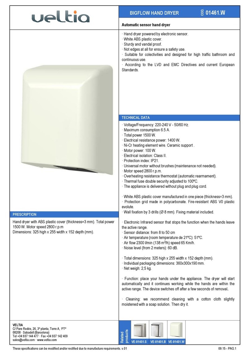 Veltia 01461.W quick start guide