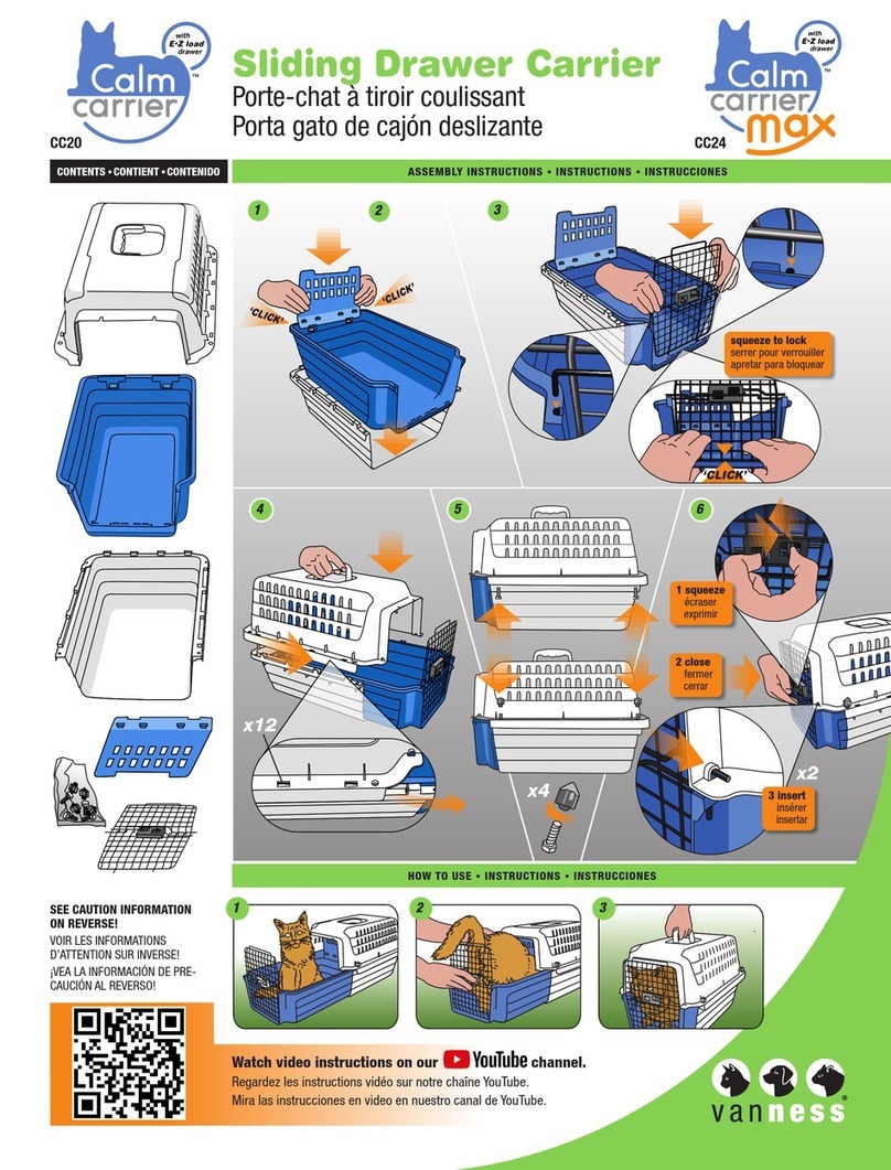 Van Ness Calm carrier CC20 Assembly instructions