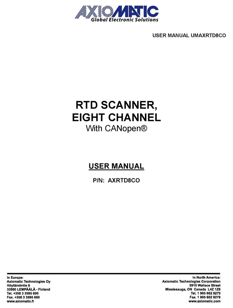 AXIOMATIC AXRTD8CO user manual