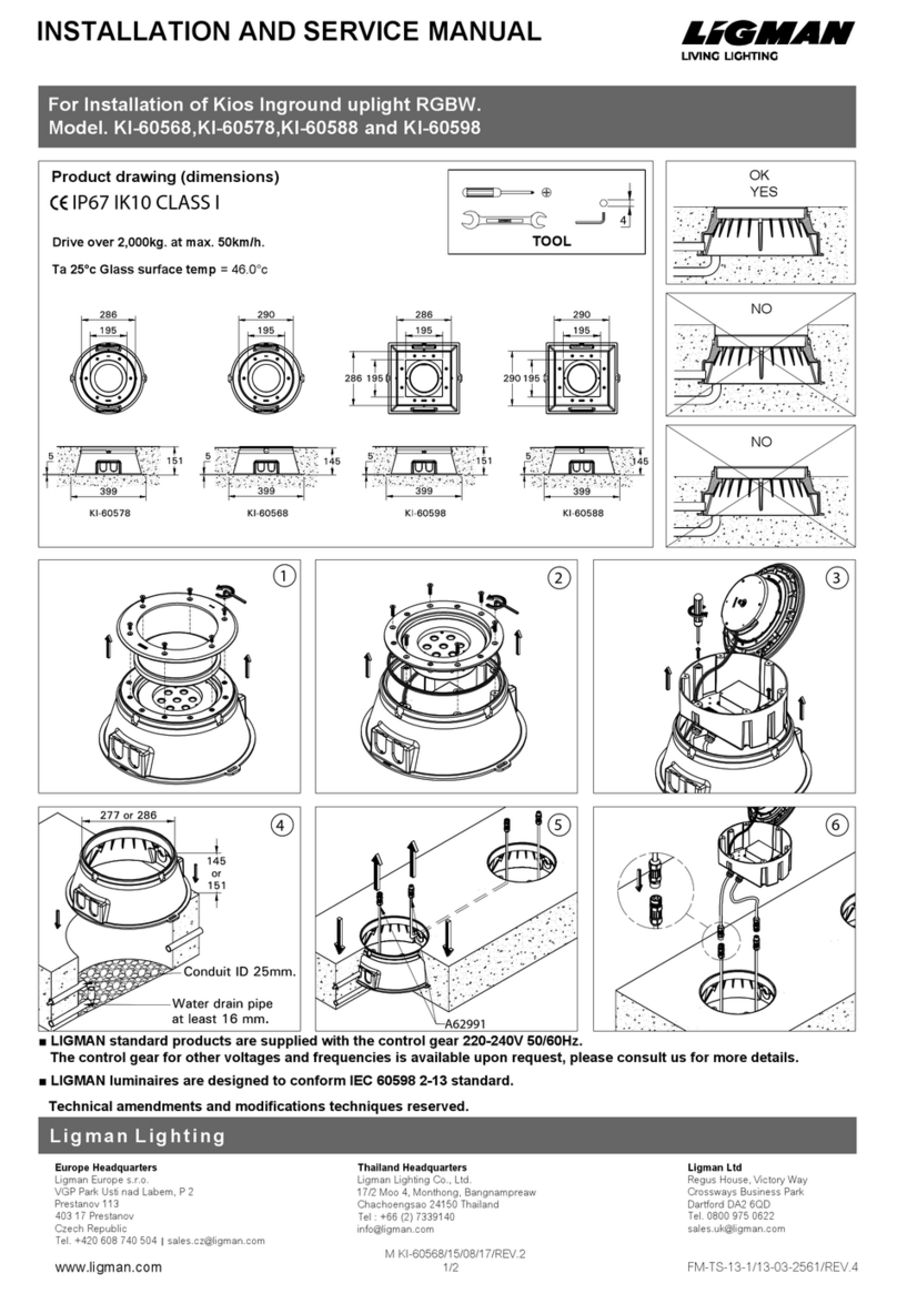 LIGMAN Kios Series Installation and service manual