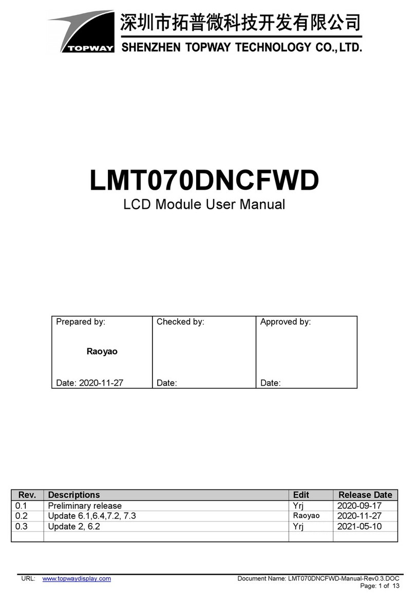 Topway LMT070DNCFWD User manual