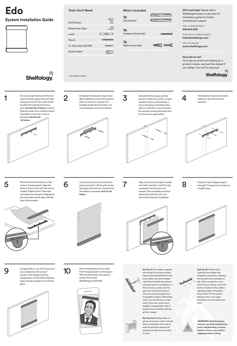 Shelfology Edo User guide