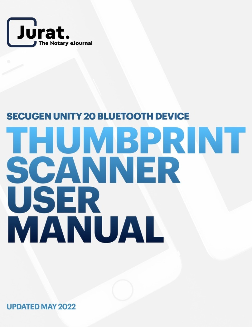 Jurat SECUGEN UNITY 20 user manual