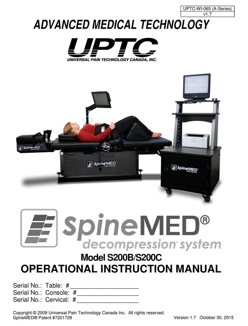 UPTC SpineMED S200B Operational Instruction Manual