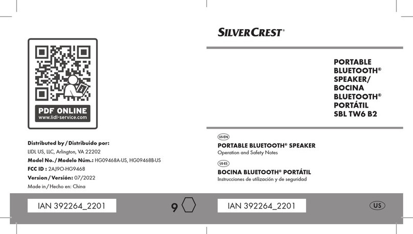 Silvercrest HG09468A-US Operation and safety notes