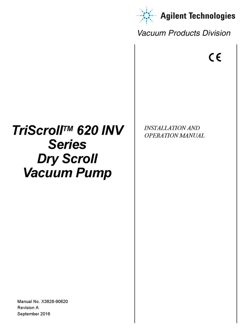 Agilent Technologies TriScroll 620 INV Series User manual