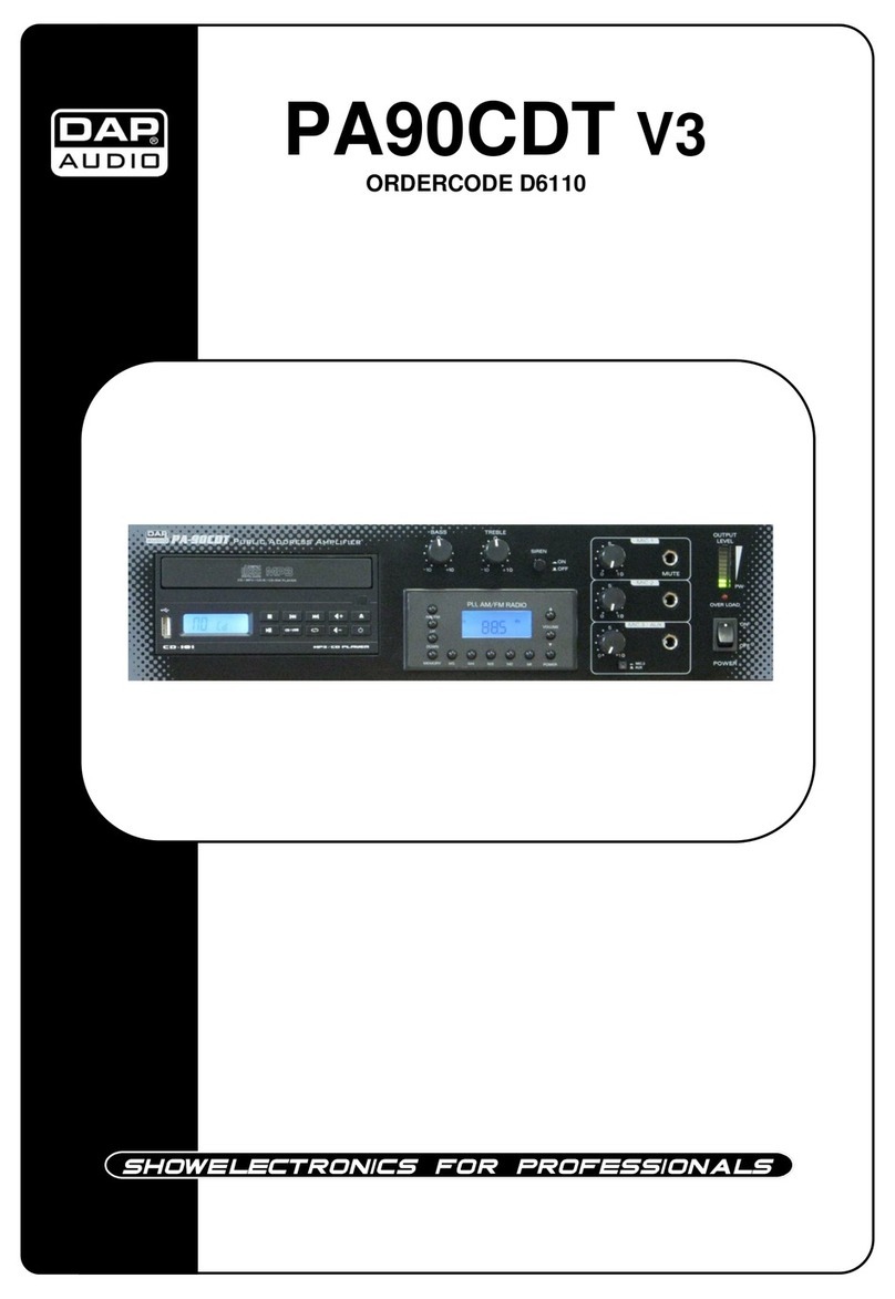 DAPAudio PA90CDT V3 manual