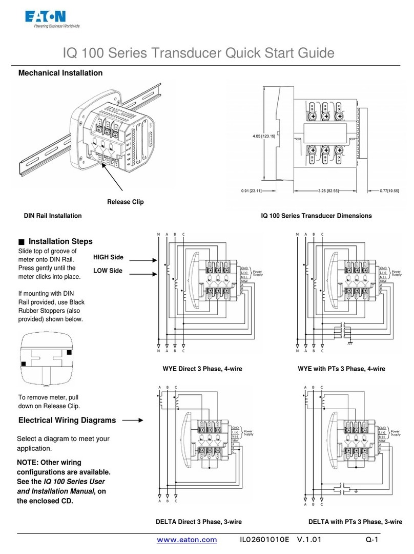 Eaton IQ 100 series quick start guide