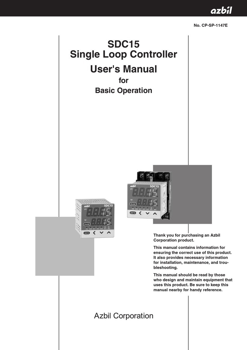 Azbil SDC15 User manual