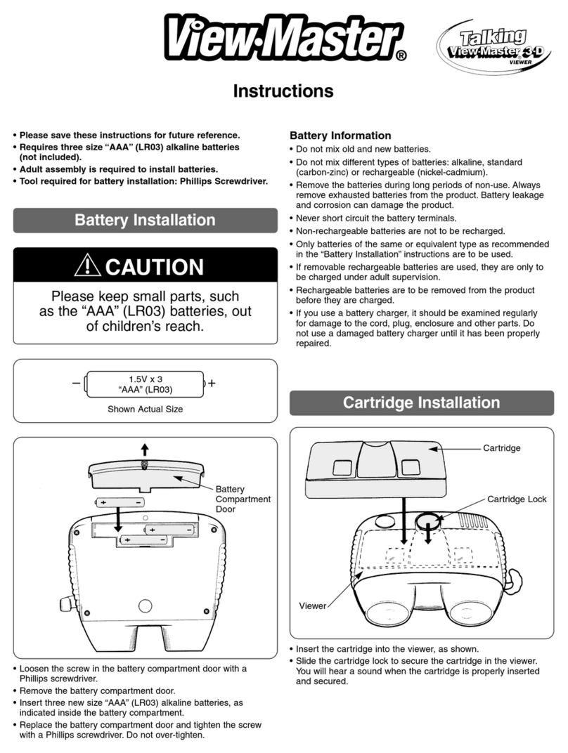 Fisher-Price View-Master 3-D Viewer instructions
