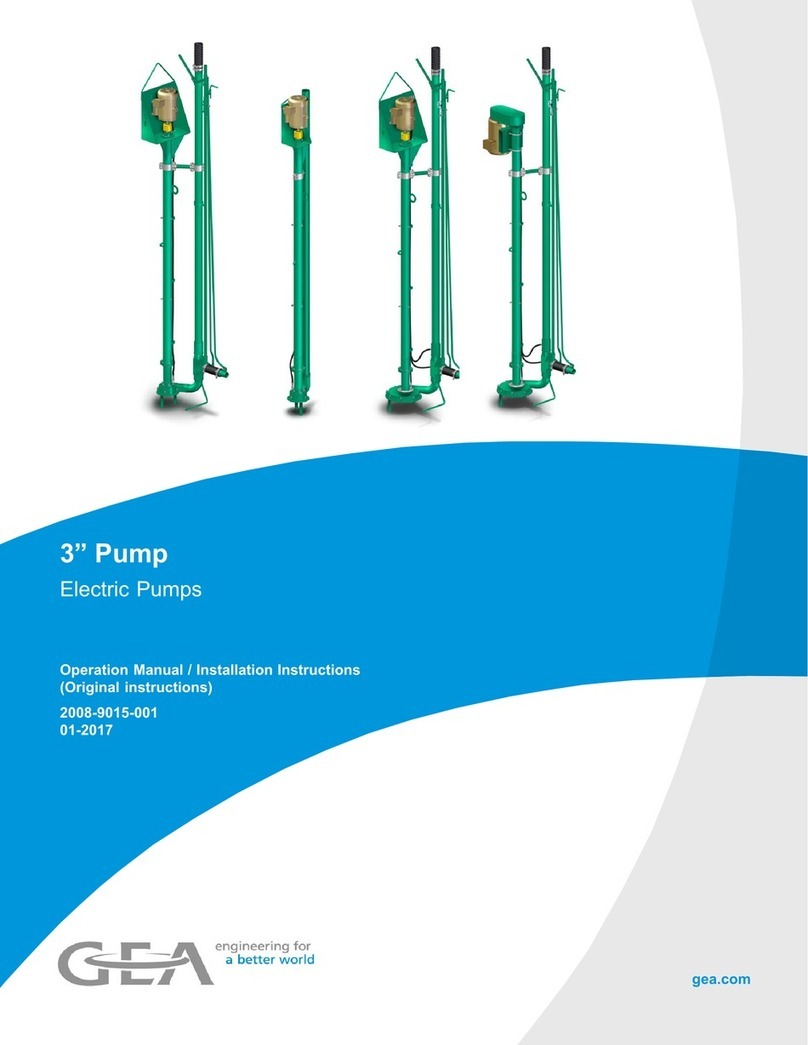 GEA CA8 Series Operation manual and installation instructions