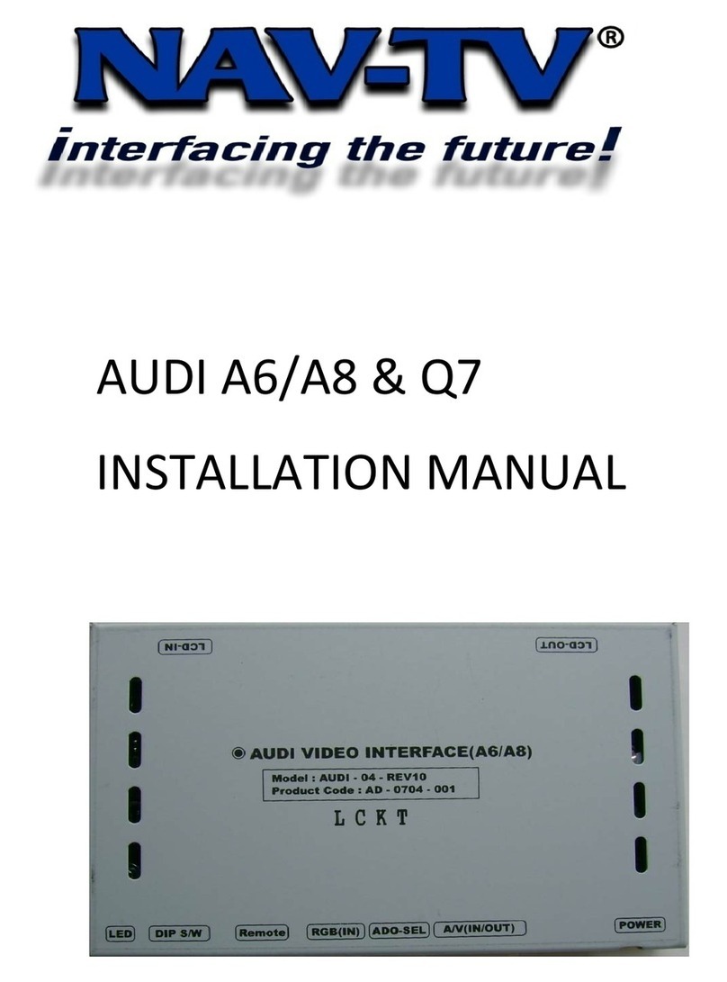 Nav TV AUDI A6 User manual