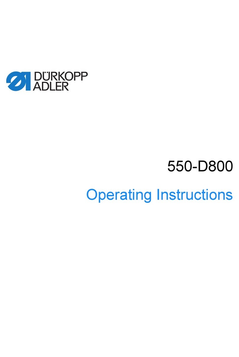 Dürkopp Adler 550-D800 operating instructions