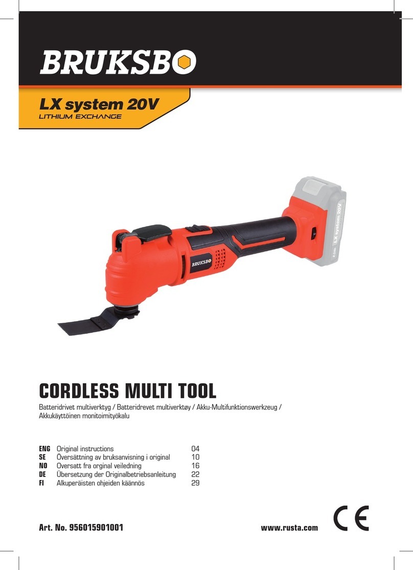 BRUKSBO LX system OTM1015 instructions