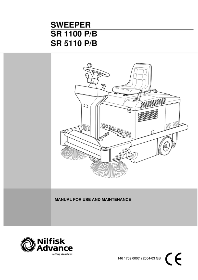 Nilfisk-Advance Advance SR 1100 P Manual for use and maintenance