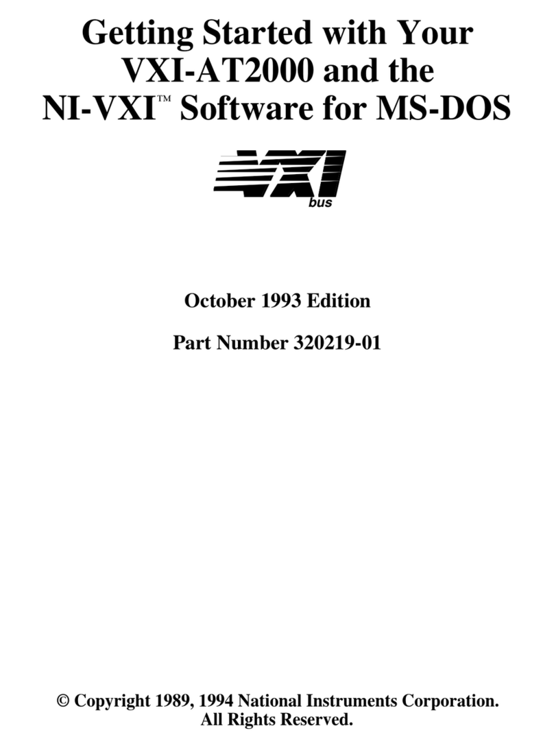 National Instruments VXI-AT2000 User manual National Instruments VXI-AT2000 User manual