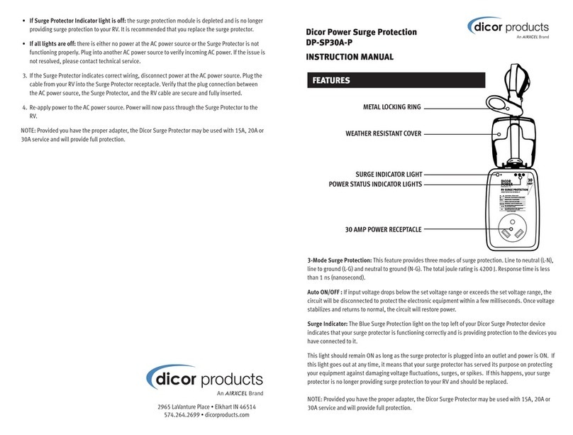 Airxcel Dicor products DP-SP30A-P instruction manual