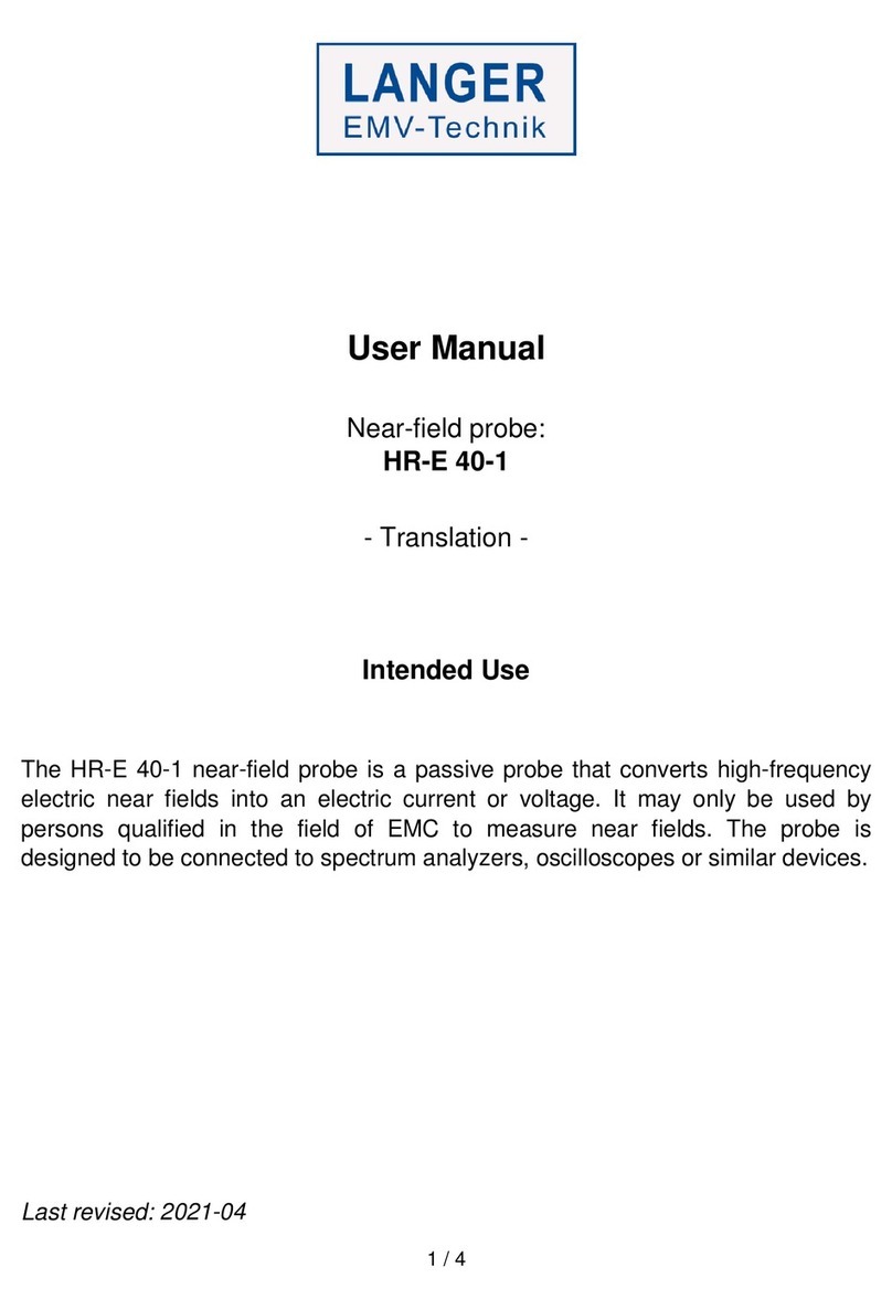LANGER EMV-Technik HR-E 40-1 User manual