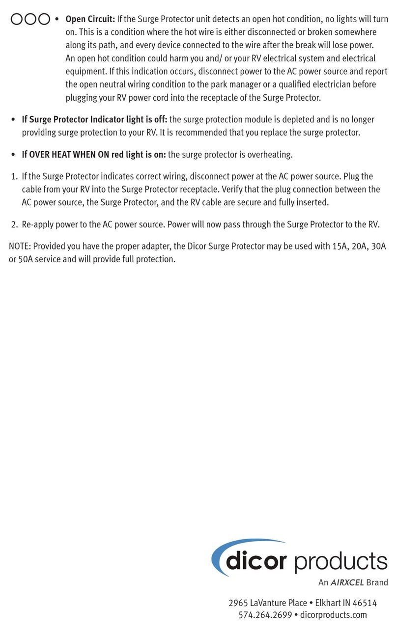 Airxcel Dicor products DP-SP50A-P instruction manual