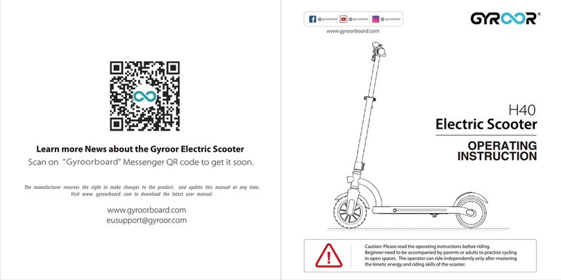 Gyroor H40 Operating	 instruction