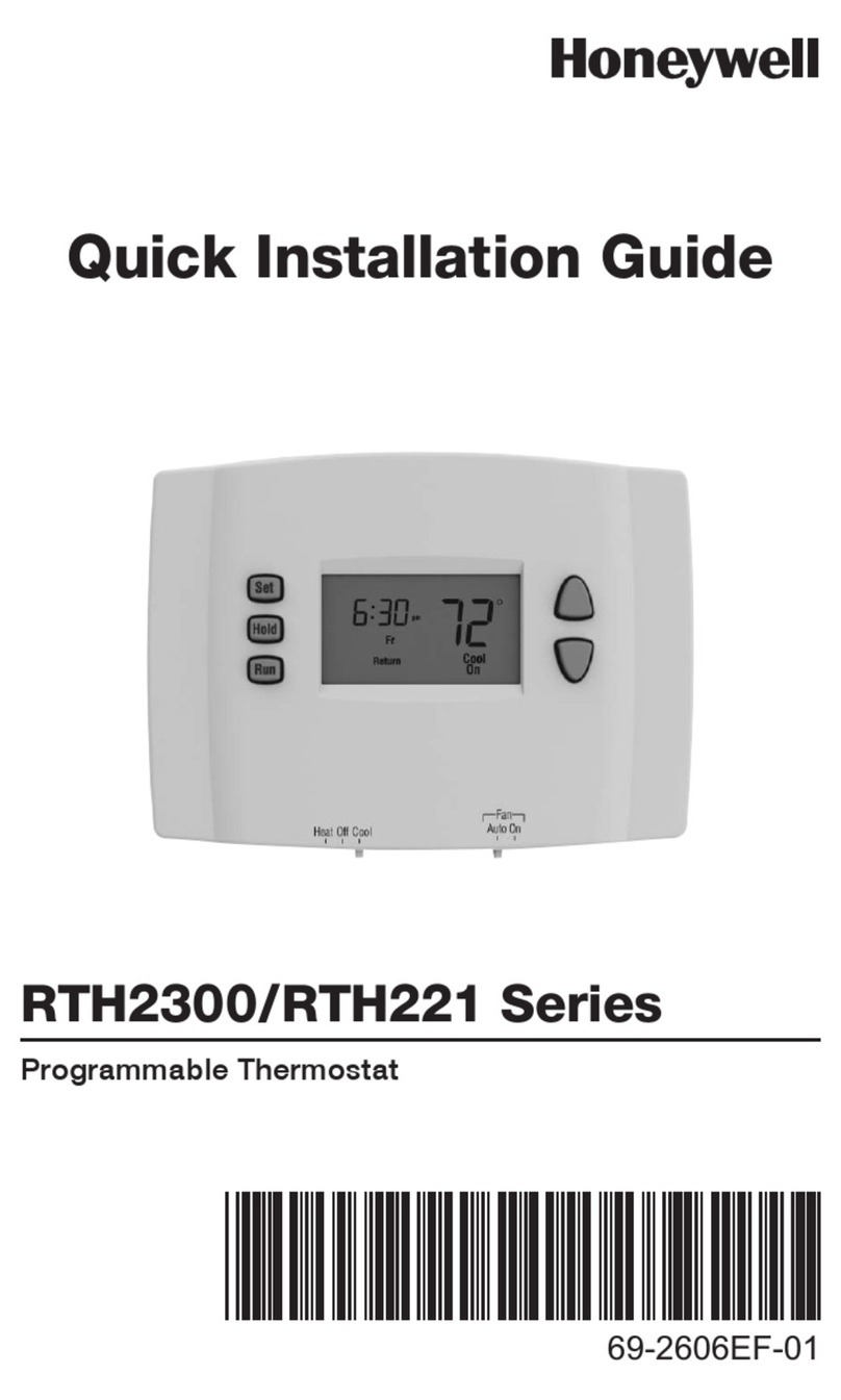Honeywell RTH2300 series User manual Honeywell RTH2300 series User manual