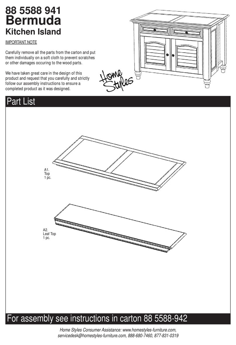 Home Styles Bermuda 88 5588 941 quick start guide Home Styles Bermuda 88 5588 941 quick start guide