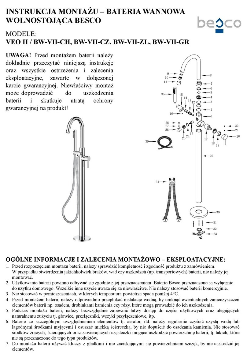 Besco VEO II BW-VII-CH installation manual Besco VEO II BW-VII-CH installation manual