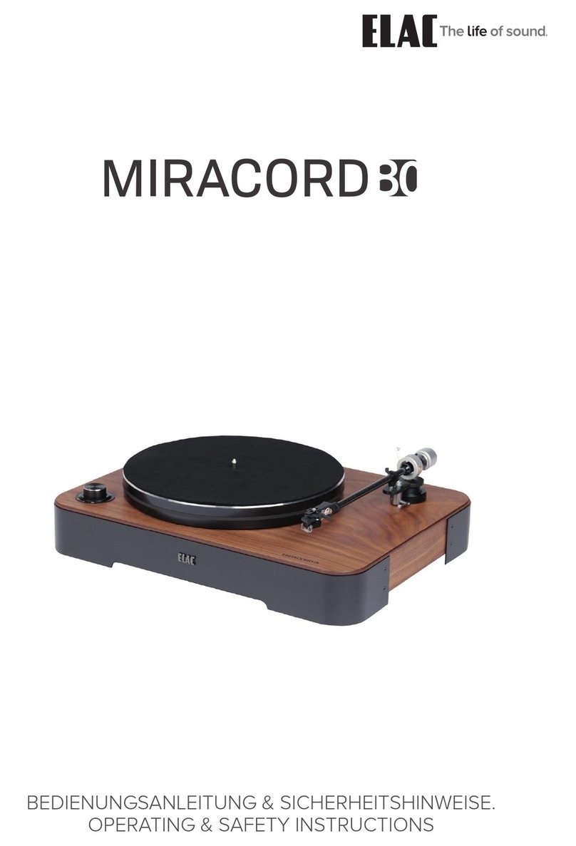 ELAC Miracord 80 Operating/safety instructions