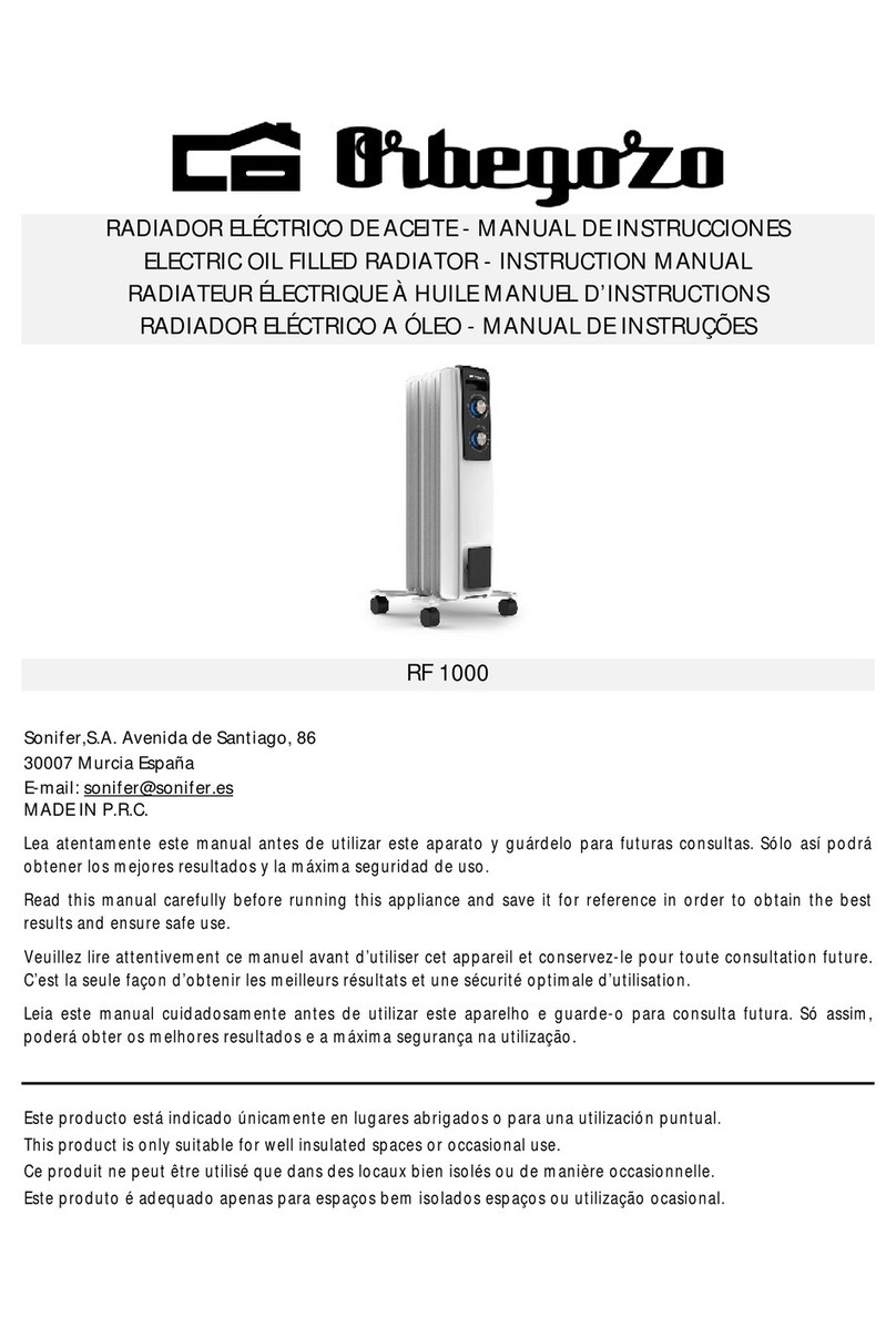 Orbegozo RF 1000 User manual Orbegozo RF 1000 User manual