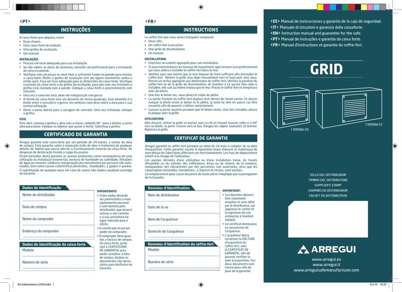 Arregui GRID instruction manual