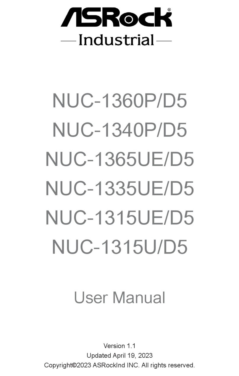 ASRock Industrial NUC-1360P/D5 User manual