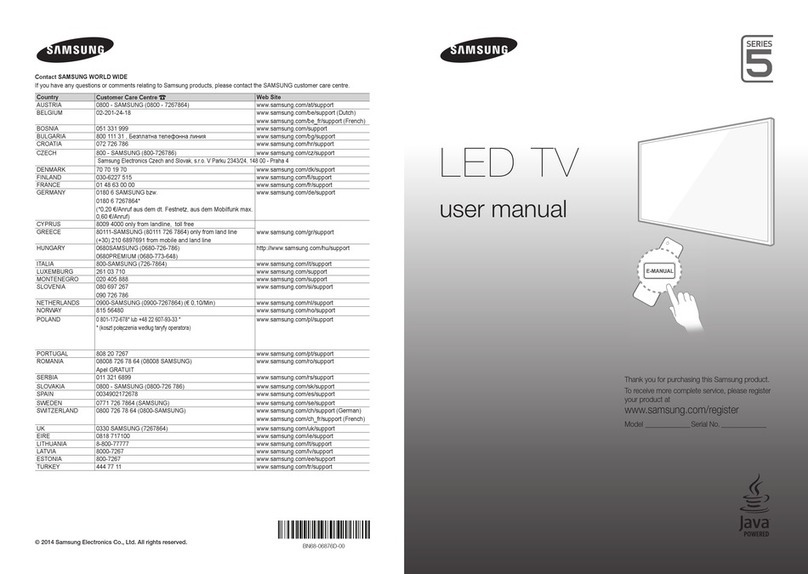 Samsung UE32H5500 User manual