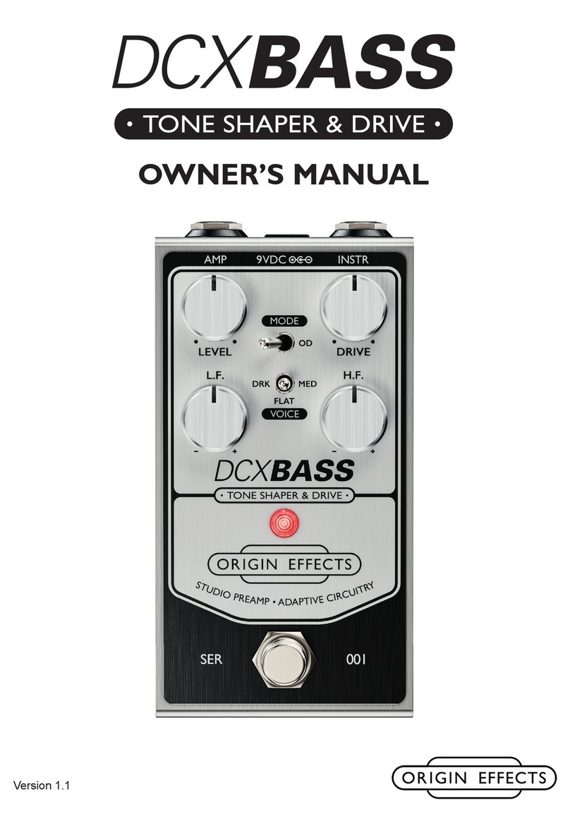 Origin Effects DCX BASS owner's manual