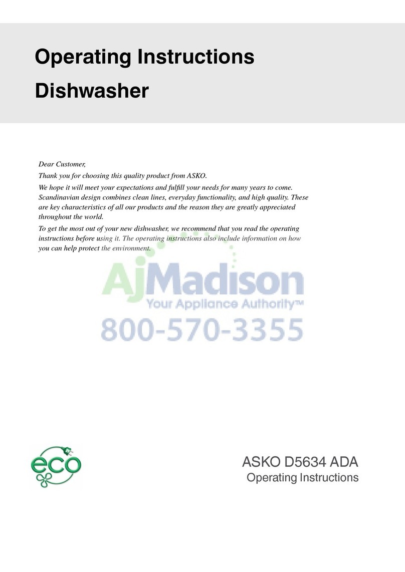 Asko D5634 ADA User manual Asko D5634 ADA User manual