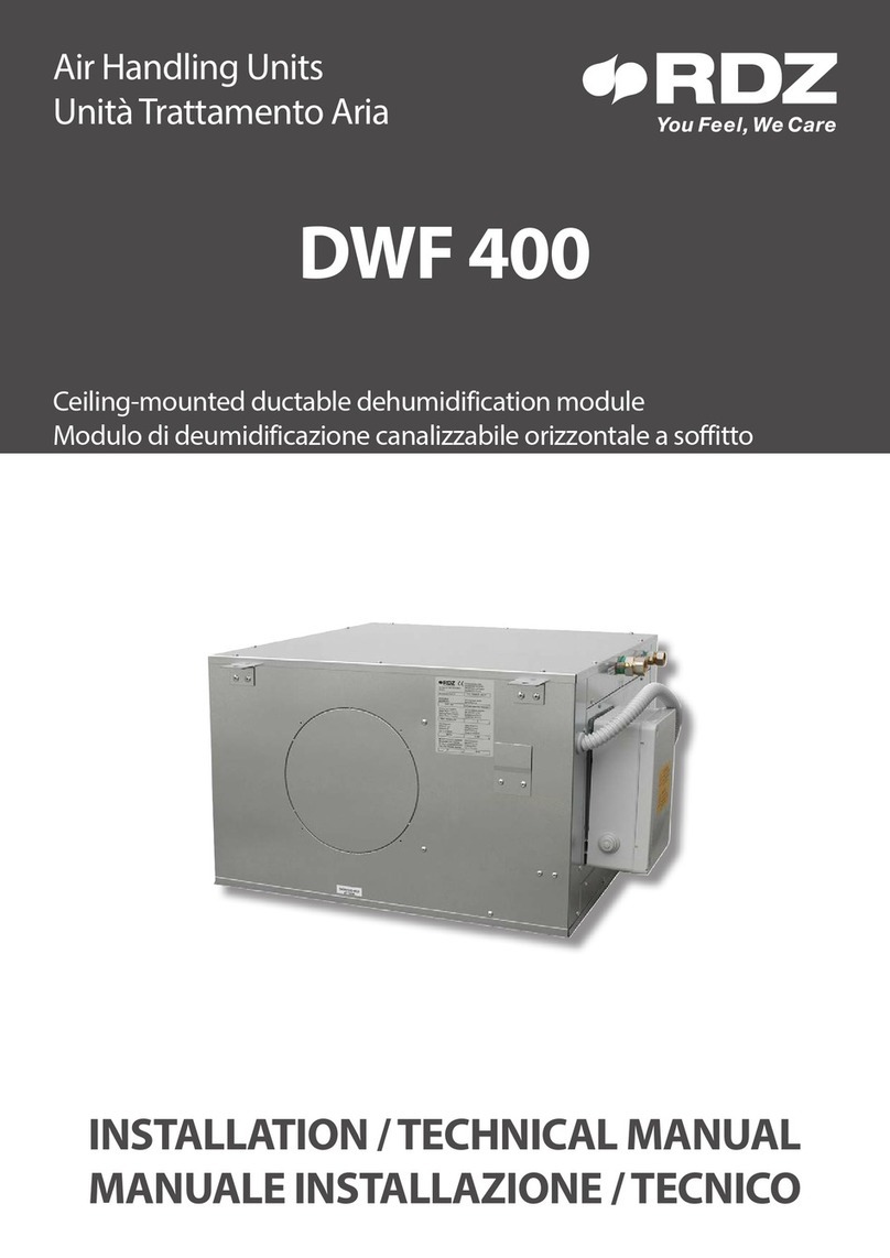 RDZ DWF 400 installation manual