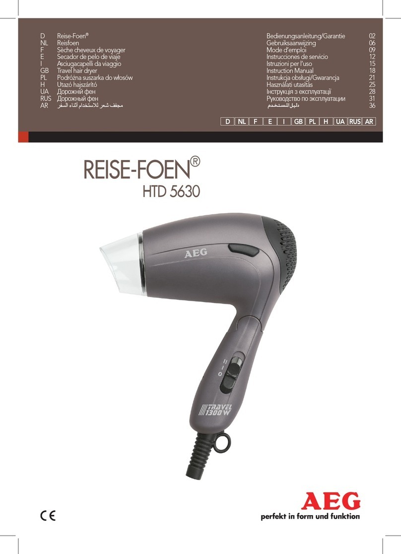 AEG REISE-FOEN HTD 5630 User manual AEG REISE-FOEN HTD 5630 User manual