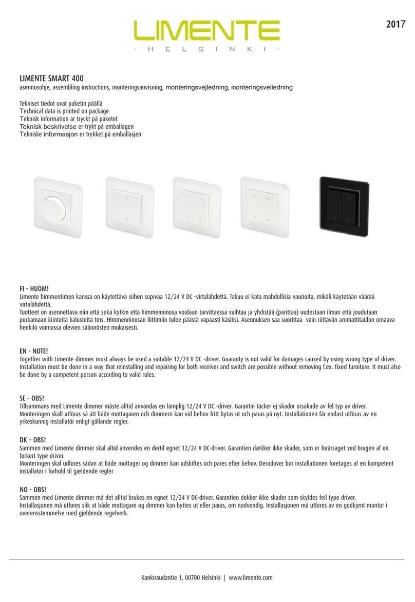 Limente Smart 400 Series Assembling instructions