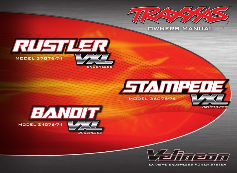 Traxxas Velineon RUSTLER VXL BRUSHLESS owner's manual