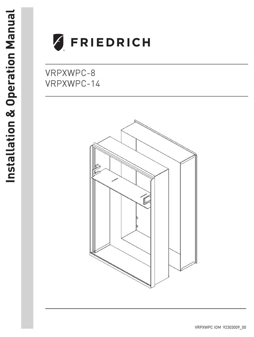Friedrich VRPXWPC-8 User manual