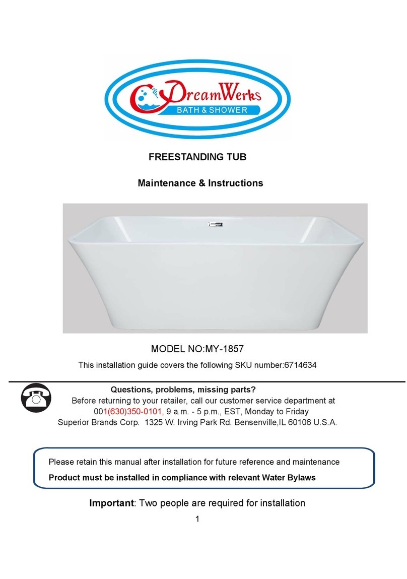 DreamWerks MY-1857 MAINTENANCE INSTRUCTIONS MANUAL