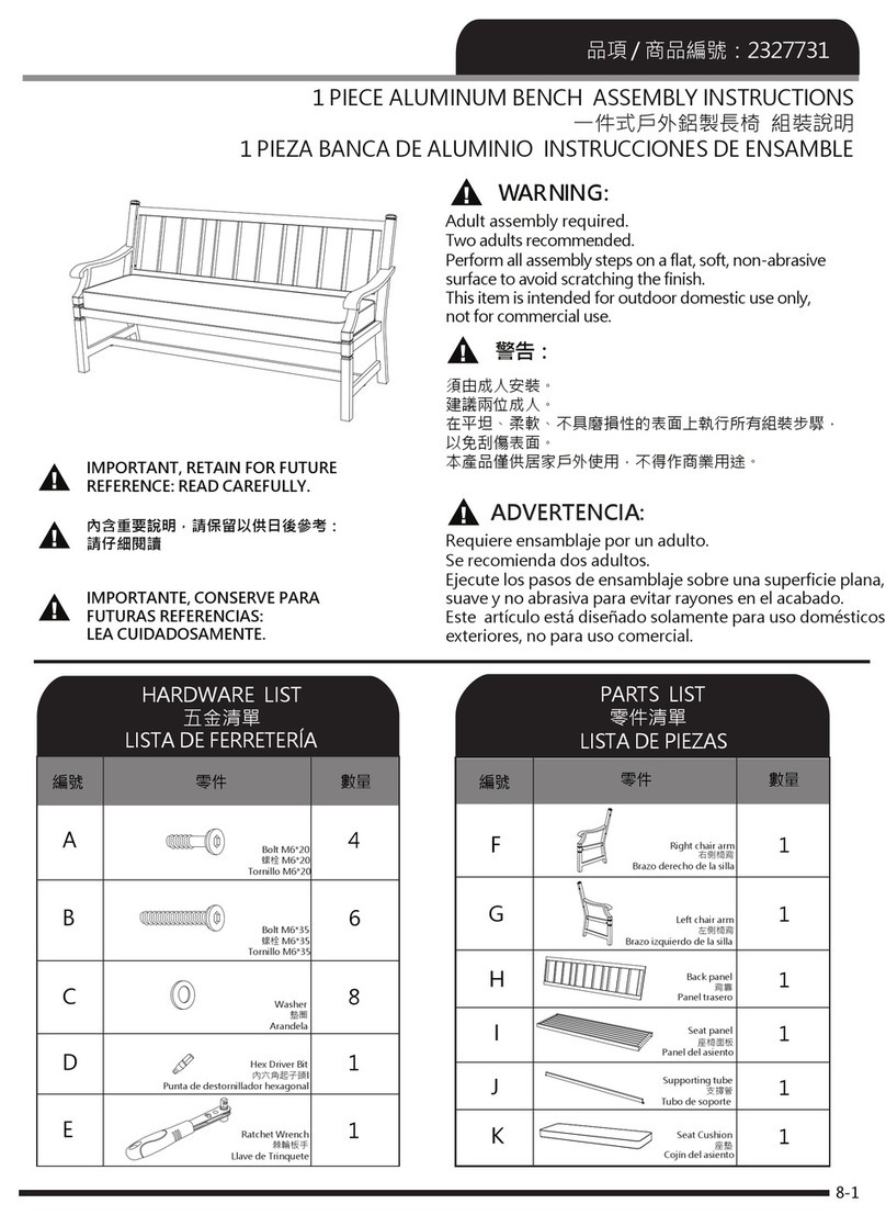 Grand Leisure 2327731 Assembly instructions