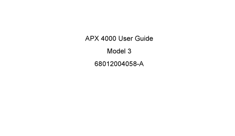 Motorola ASTRO APX 4000 Series Reference guide