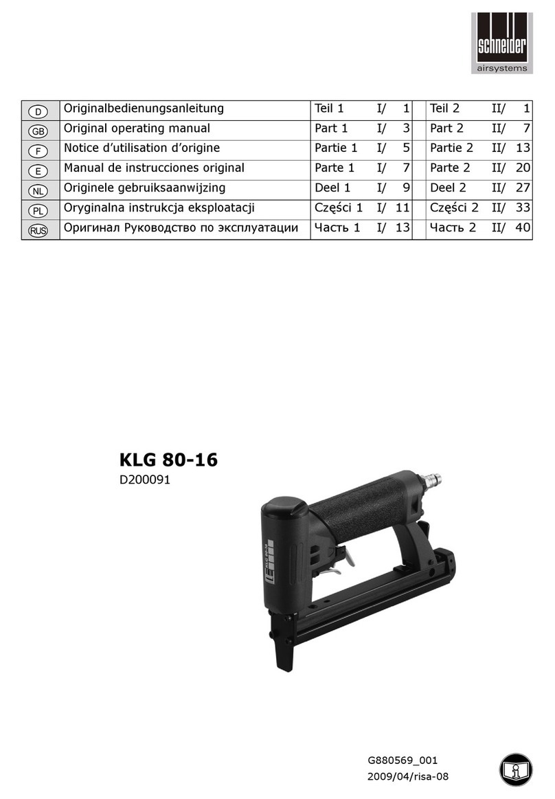Schneider Airsystems KLG 80-16 Original operating manual