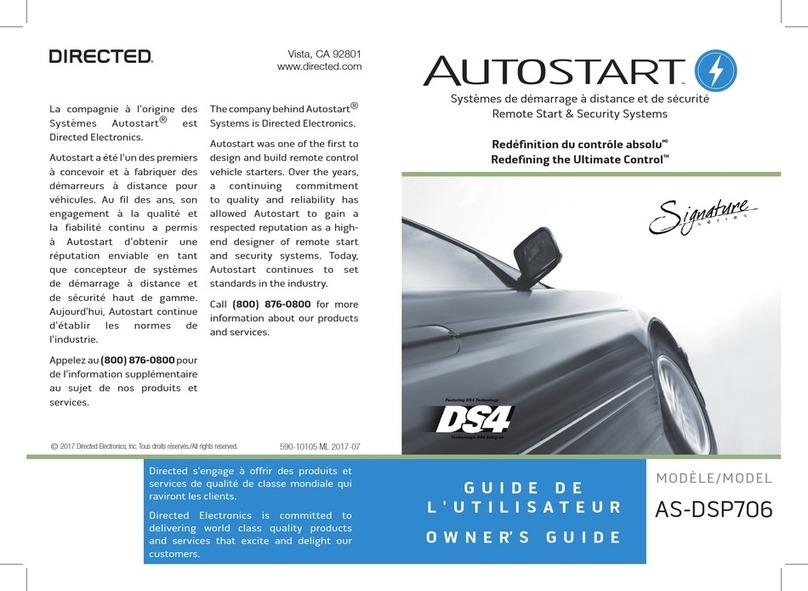 Autostart Redefining the Ultimate Control AS-DSP706 User manual