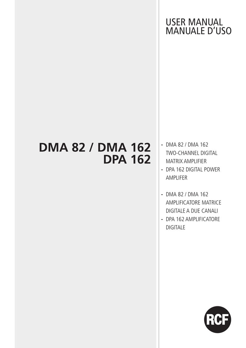 RCF DPA 162 User manual
